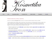 Tablet Screenshot of kosmetika-ivon.cz